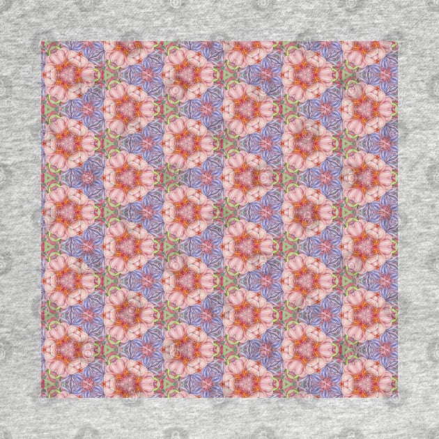 Watercolor Floral Quilt Pattern 4 by machare